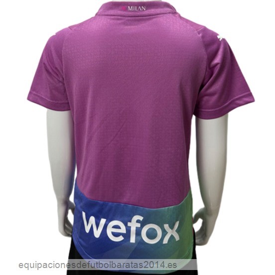 Nuevo Tailandia 3ª Jugadores Camiseta Niños AC Milan 23/24 Rosa Baratas